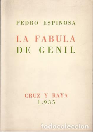 Libros: ESPINOSA, Pedro.- - La f&aacute;bula de Genil. - Foto 1