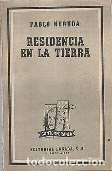 Libros: NERUDA, Pablo.- - Residencia en la tierra (1925-1935). - Foto 1