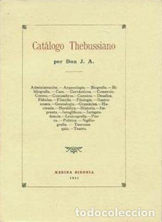Libros: AMOSA, D. Jos&eacute;.- - Cat&aacute;logo Thebussiano. - Foto 1