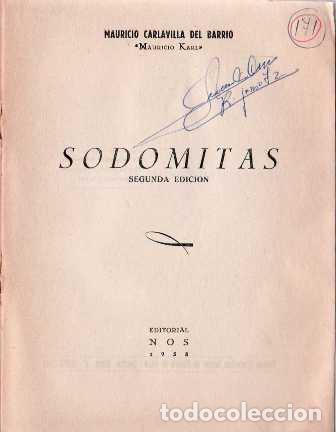 Libros: CARLAVILLA, M.- - Sodomitas. - Foto 1
