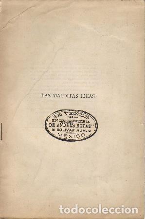 Libros: PELLICER, Julio.- - Las malditas ideas (sainete en prosa). - Foto 1