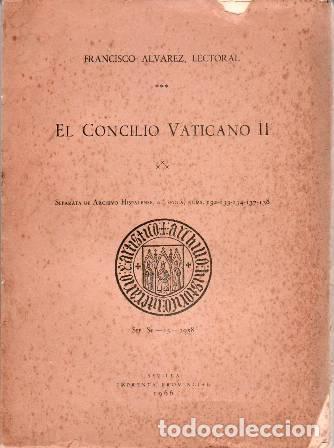 Libros: &Aacute;LVAREZ, Lectoral Francisco.- - El Concilio Vaticano II. - Foto 1