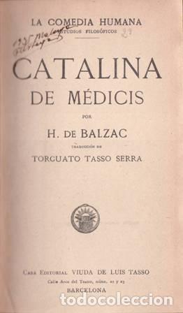 Libros: BALZAC, H. de.- - Catalina de M&eacute;dicis. - Foto 1