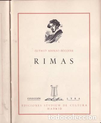 Libros: B&Eacute;CQUER, Gustavo Adolfo.- - Rimas. - Foto 1