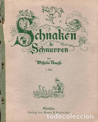 Libros: BUSCH, Wilhelm.- - Schnaken & Schnurren. 1. Teil. - Foto 1