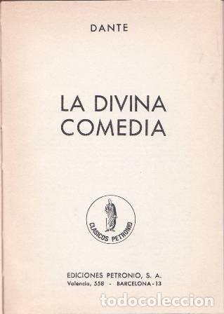 Libros: DANTE.- - La Divina Comedia. - Foto 1
