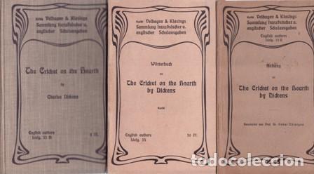 Libros: DICKENS, Charles y Oskar THIERGEN.- - The Cricket of the Hearth (englischer Schulausgaben) + Anhang