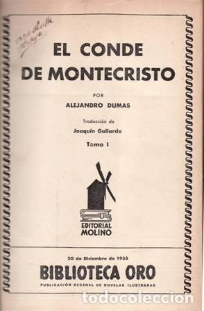 Libros: DUMAS, Alejandro.- - El conde de Montecristo. Tomos I-II. - Foto 1