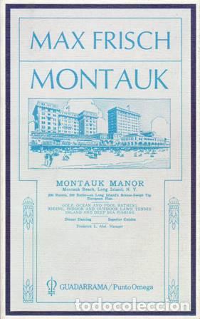 Libros: FRISCH, Max.- - Montauk. - Foto 1