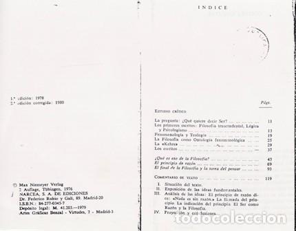Libros: HEIDEGGER, Martin.- - &iquest;Qu&eacute; es la filosof&iacute;a?. - Foto 1