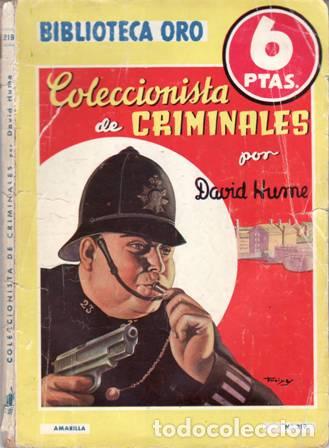 Libros: HUME, David.- - Coleccionista de criminales. - Foto 1