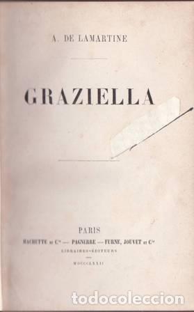 Libros: LAMARTINE, Alphonse de.- - Graziella. - Foto 1