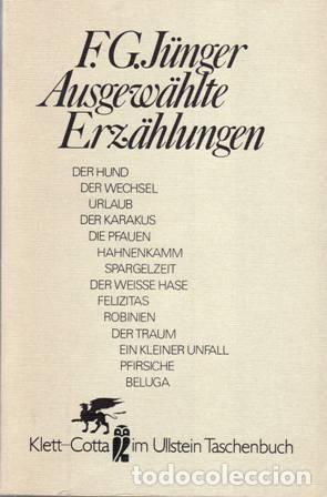 Libros: J&Uuml;NGER, F. G.- - Ausgew&auml;hlte Erz&auml;hlungen. - Foto 1