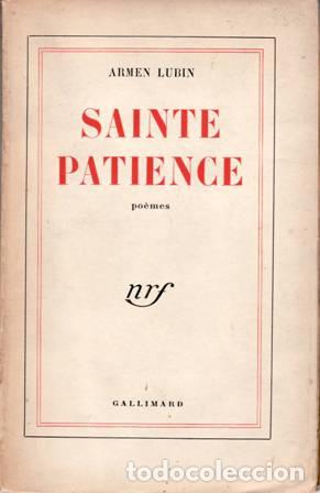 Libros: LUBIN, Armen.- - Sainte patience. Po&egrave;mes. - Foto 1