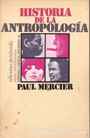 Libros: MERCIER, Paul.- - Historia de la antropolog&iacute;a. - Foto 1