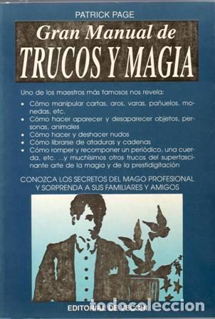 Libros: PAGE, Patrick.- - Gran Manual de Trucos y Magia. - Foto 1