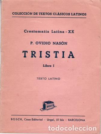 Libros: OVIDIO NAS&Oacute;N, P.- - Tristia. Libro I.