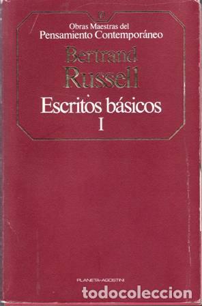 Libros: RUSSELL, Bertrand.- - Escritos b&aacute;sicos. Tomo I. - Foto 1