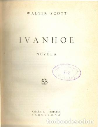 Libros: SCOTT, Walter.- - Ivanhoe. - Foto 1
