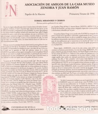 Libros: VV. AA.- - PAPELES DE LA ALACENA. Num. 11, Primavera-Verano de 1996. - Foto 1