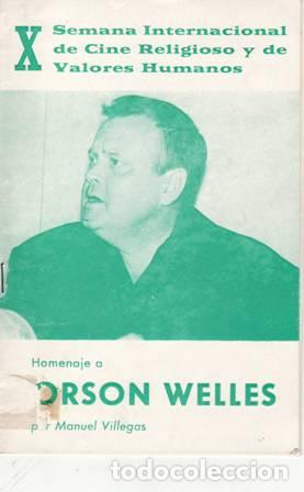 Libros: VILLEGAS L&Oacute;PEZ, Manuel.- - Homenaje a Orson Welles. - Foto 1