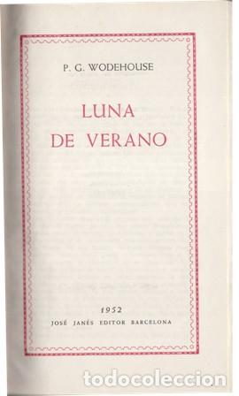 Libros: WODEHOUSE, P. G.- - Luna de verano. - Foto 1