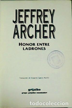 Libros: ARCHER, Jeffrey.- - Honor entre ladrones. - Foto 1