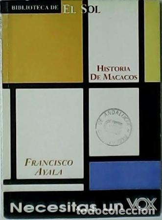 Libros: AYALA, Francisco.- - Historia de Macacos. - Foto 1