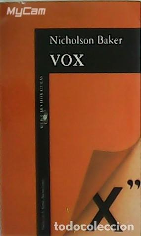 Libros: BAKER, Nicholson.- - Vox. - Foto 1