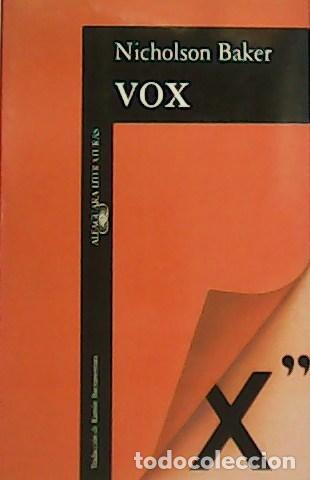 Libros: BAKER, Nicholson.- - Vox. - Foto 1