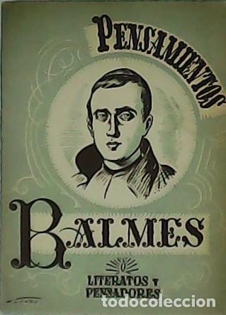 Libros: BALMES, Jaime.- - Pensamientos. - Foto 1
