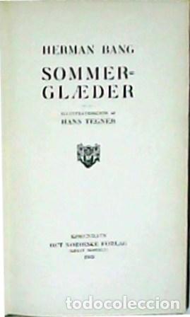 Libros: BANG, Herman.- - Sommergl&aelig;der. - Foto 1