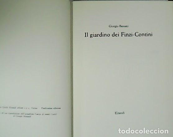 Libros: BASSANI, Giorgio.- - Il giardino dei Finzi-Contini.