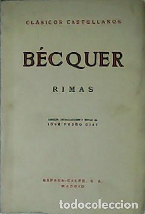 Libros: B&Eacute;CQUER.- - Rimas. Edici&oacute;n, introducci&oacute;n y notas de Jos&eacute; Pedro D&iacute;az. - Foto 1