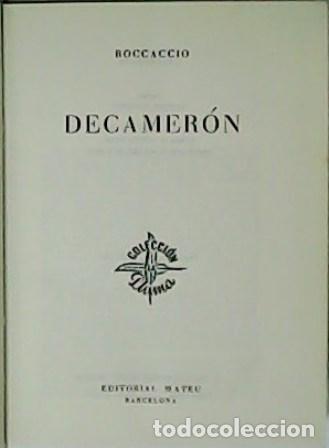 Libros: BOCCACCIO.- - Decamer&oacute;n. - Foto 1