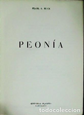 Libros: BUCK, Pearl S.- - Peonia. - Foto 1