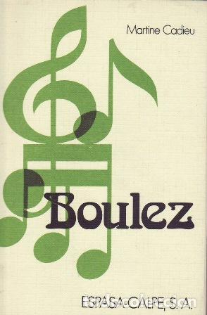 Libros: CADIEU, Martine.- - Boulez. - Foto 1