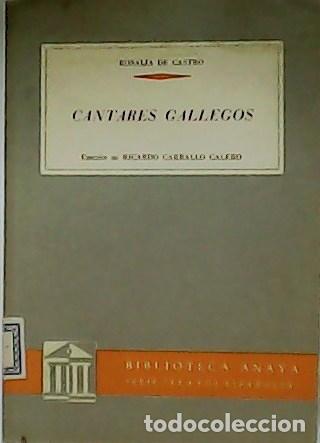 Libros: CASTRO, Rosal&iacute;a.- - Cantares gallegos. - Foto 1