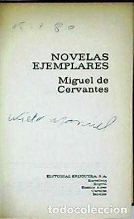 Libros: CERVANTES, Miguel de.- - Novelas ejemplares. - Foto 1