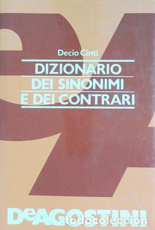 Libros: CINTI, Decio.- - Dizionario dei sinonimi e contrari. - Foto 1