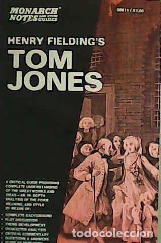 Libros: CRONIN, Grover Jr.- - Monarch Notes Henry Fielding&acute;s Tom Jones. - Foto 1