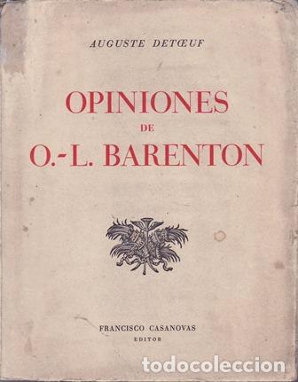 Libros: DETOEUF, Auguste.- - Opiniones de O. L. Barenton. - Foto 1