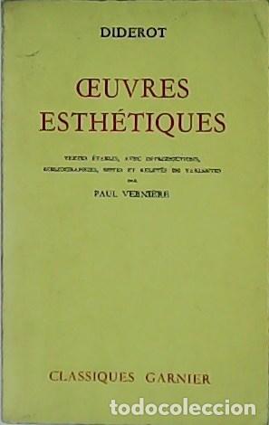 Libros: DIDEROT.- - Oeuvres esth&eacute;tiques. - Foto 1