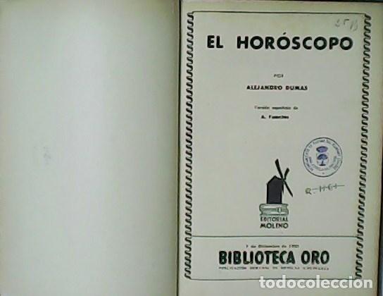 Libros: DUMAS, Alejandro.- - El Hor&oacute;scopo. - Foto 1