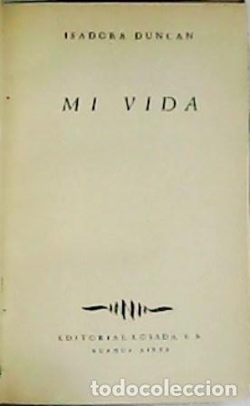 Libros: DUNCAN, Isadora.- - Mi vida. - Foto 1