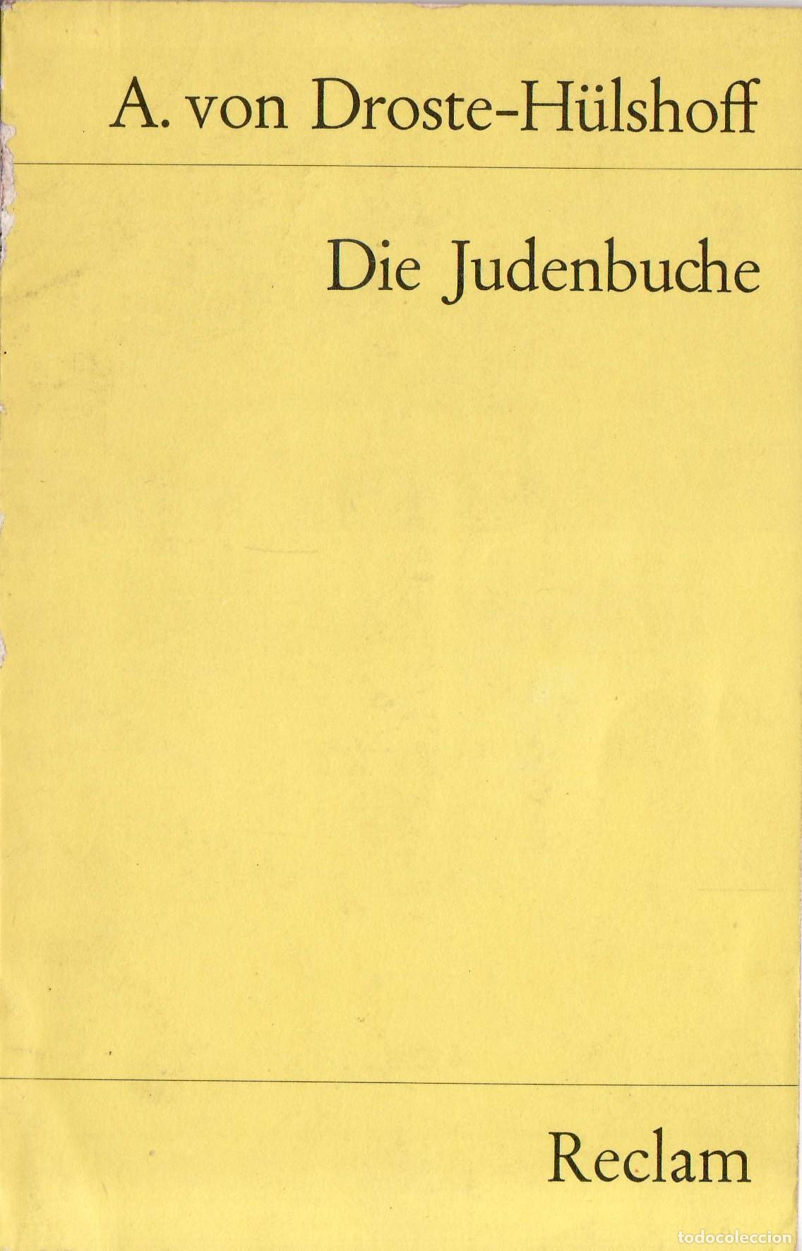 Libros: DROSTE-H&Uuml;LSHOFF, Annette von.- - Die Judenbuche. - Foto 1