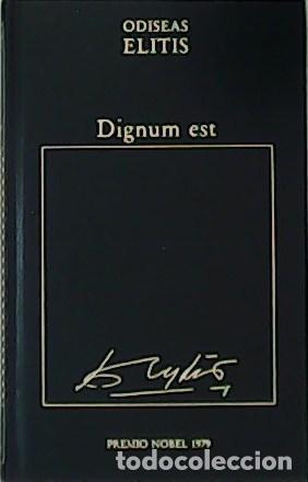 Libros: ELITIS, Odiseas.- - Dignum est. Premio Nobel 1979. - Foto 1