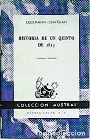 Libros: ERCKMANN CHATRIAN - Historia de un quinto de 1813. - Foto 1
