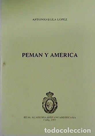 Libros: EGEA L&Oacute;PEZ, Antonio.- - Pem&aacute;n y Am&eacute;rica. - Foto 1
