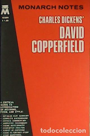 Libros: FOWLER, Austin.- - Monarch Notes Charles Dickens&acute; David Copperfield. - Foto 1